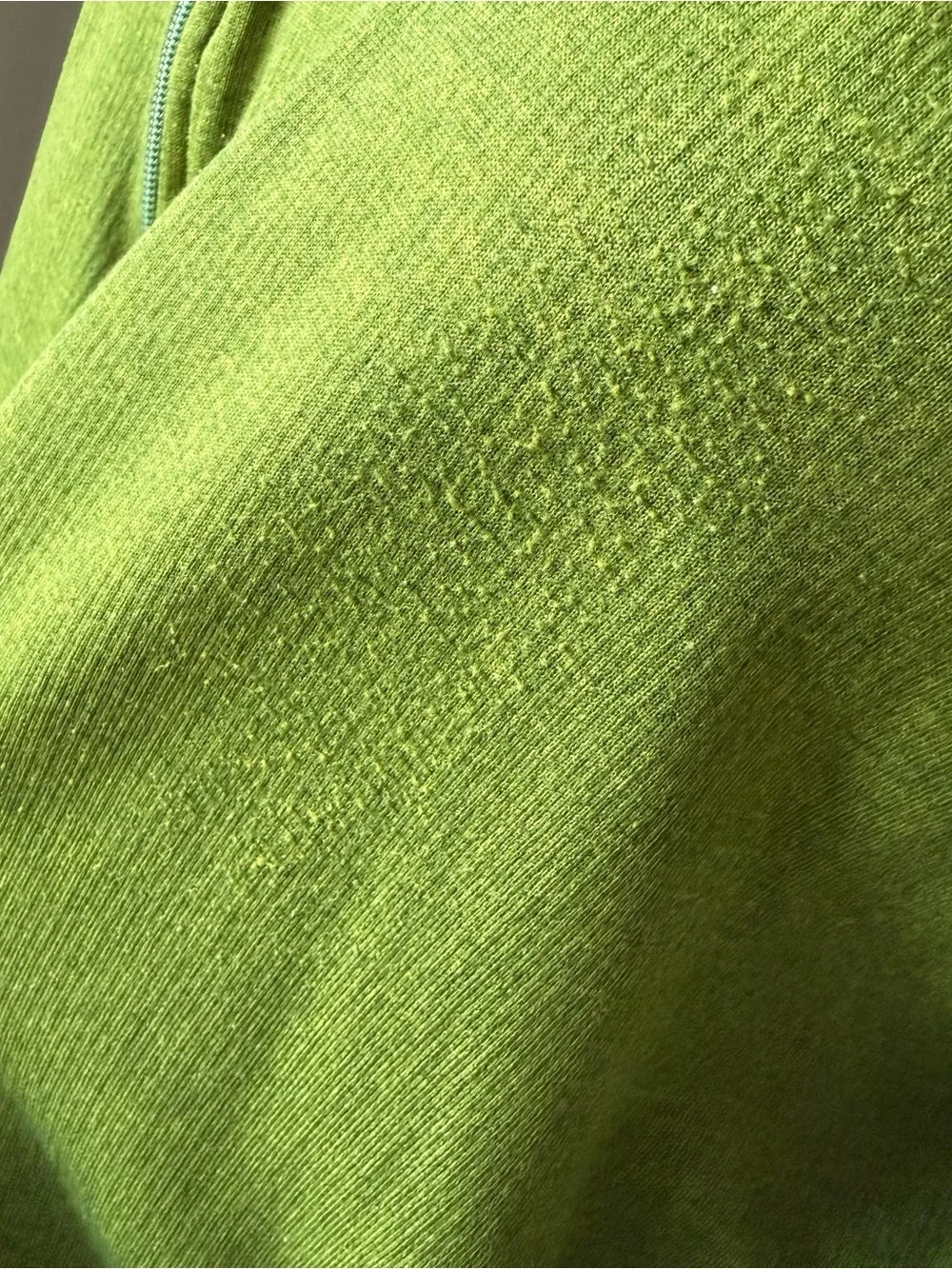 Mens Patagonia Pullover Sweater Medium Green Half Zip Shirt